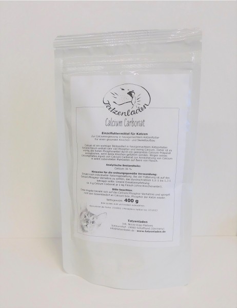 Tatzenladen Calcium Carbonat, 400 g Tüte