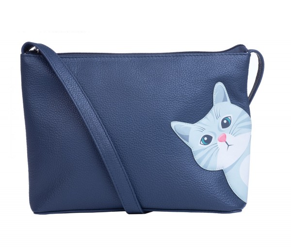 Midi Cross Body Bag Cleo blue