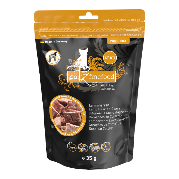Catz Finefood Purrly Lammherzen, 35 g