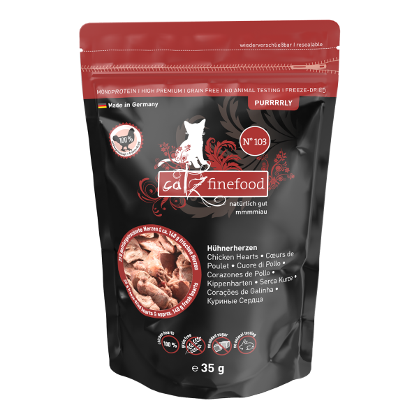 Catz Finefood Chicken Hearts, 35 g