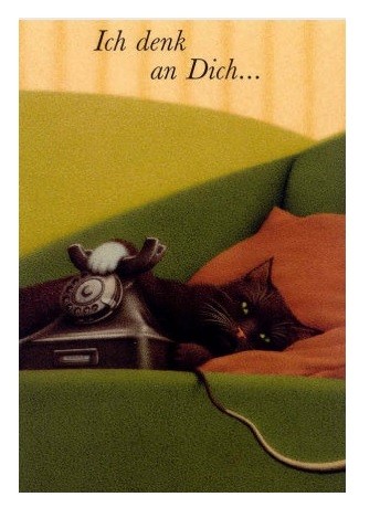 Postkarte Ich denk an Dich