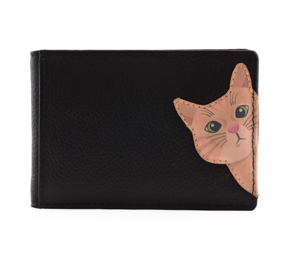 ID/Card Holder Cleo Cat Black