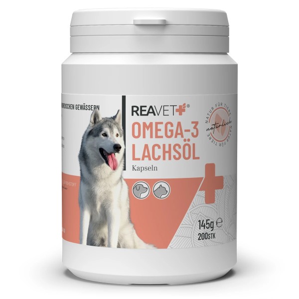 Reavet Omega-3 Lachsöl Kapseln 200 Stk.
