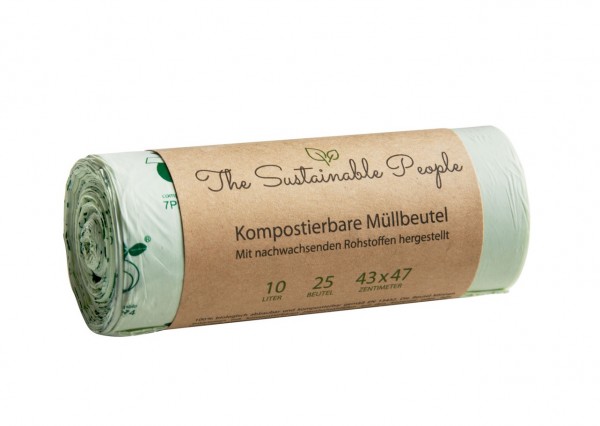 Bio Müllbeutel 10 Liter (Rolle mit 25 Stück)