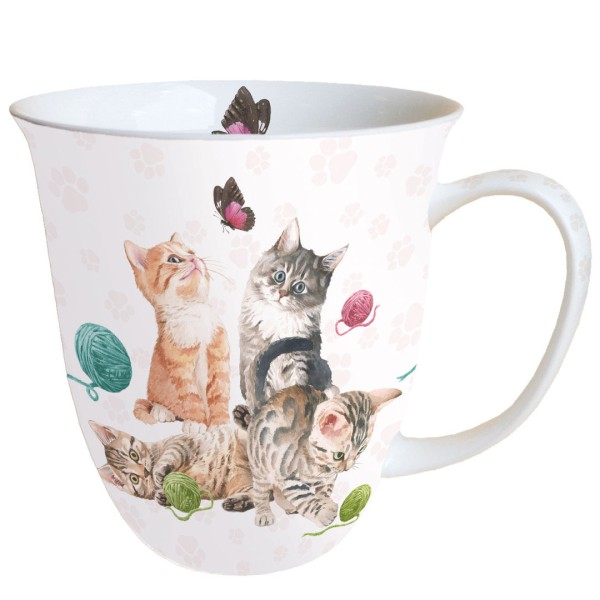 Kaffee-/Teebecher Playing Kittens