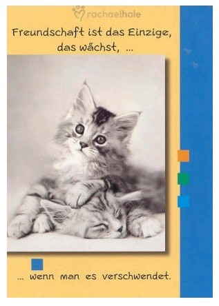 Klappkarte Freundschaft ist...