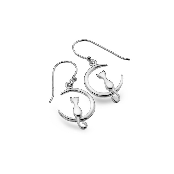 Pair of Silver Earrings Halbmond