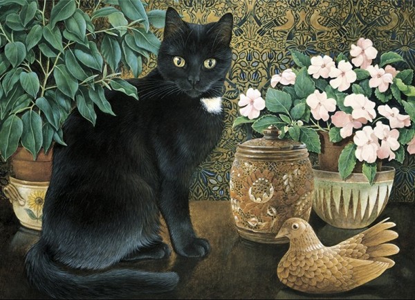 Künstler Klappkarte Gabrielle with Grandfather's tobacco jar