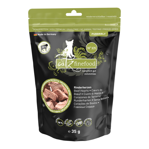 Catz Finefood Purrly Rinderherzen, 35 g